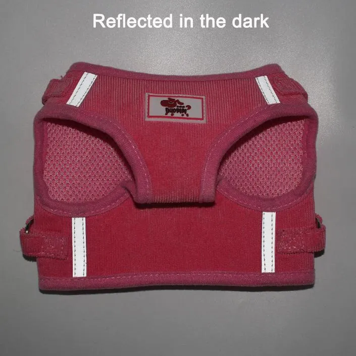 Adjustable Corduroy Mesh Warm Walking Dog Cat Harness Vest with Leash
