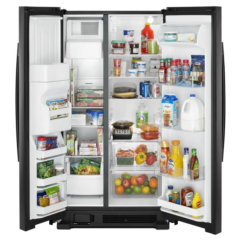 Amana ASI2575GRB 36-inch Side-by-Side Refrigerator with Dual Pad External Ice and Water Dispenser