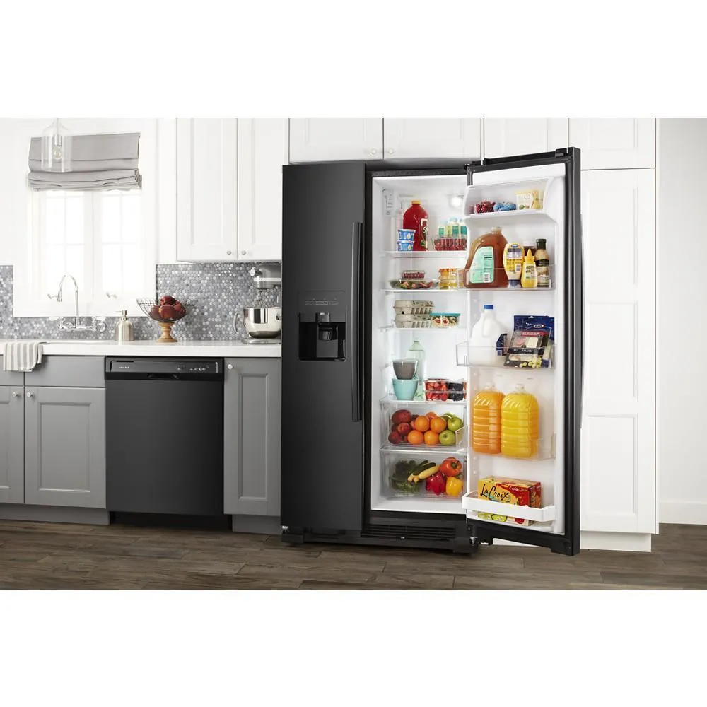 Amana ASI2575GRB 36-inch Side-by-Side Refrigerator with Dual Pad External Ice and Water Dispenser