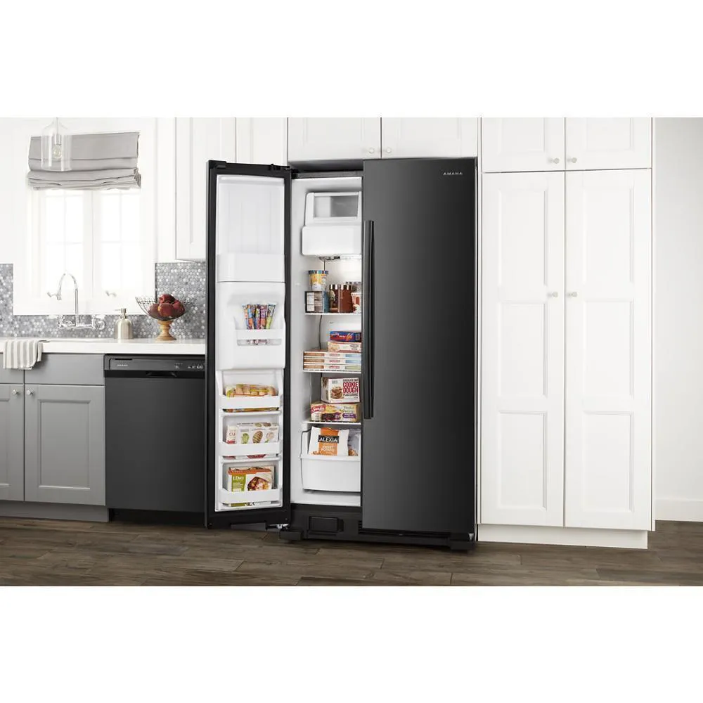Amana ASI2575GRB 36-inch Side-by-Side Refrigerator with Dual Pad External Ice and Water Dispenser