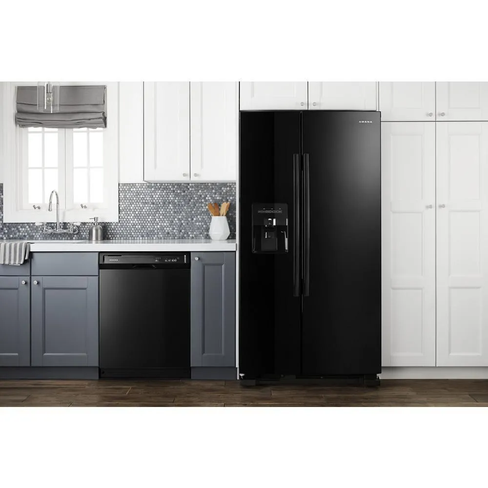 Amana ASI2575GRB 36-inch Side-by-Side Refrigerator with Dual Pad External Ice and Water Dispenser
