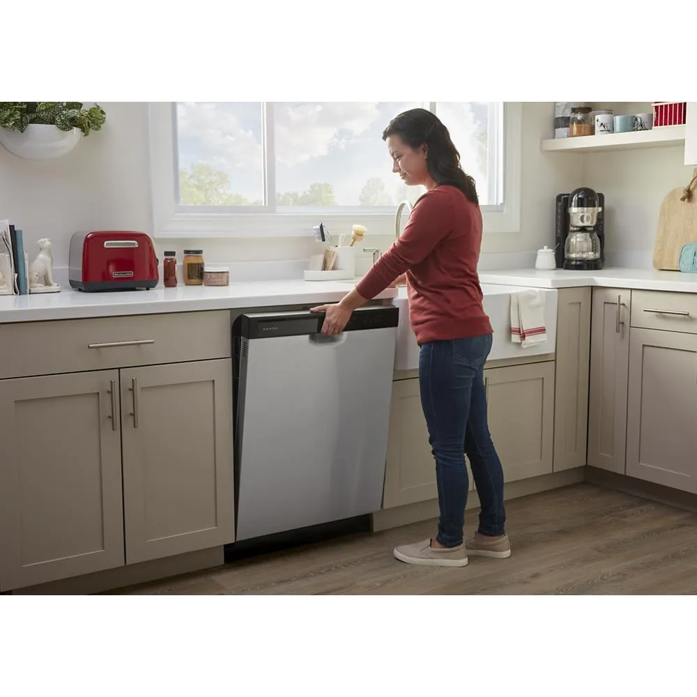 Amana ASI2575GRS 36-inch Side-by-Side Refrigerator with Dual Pad External Ice and Water Dispenser
