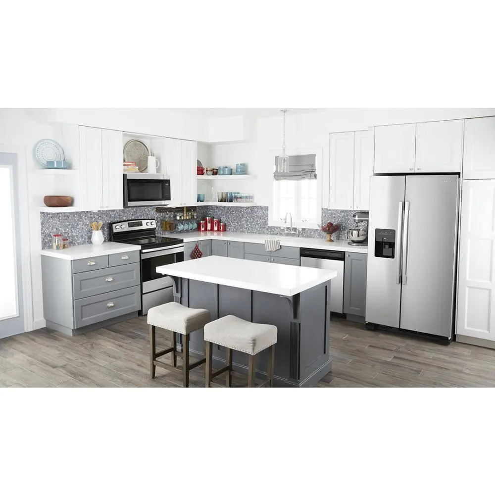 Amana ASI2575GRS 36-inch Side-by-Side Refrigerator with Dual Pad External Ice and Water Dispenser