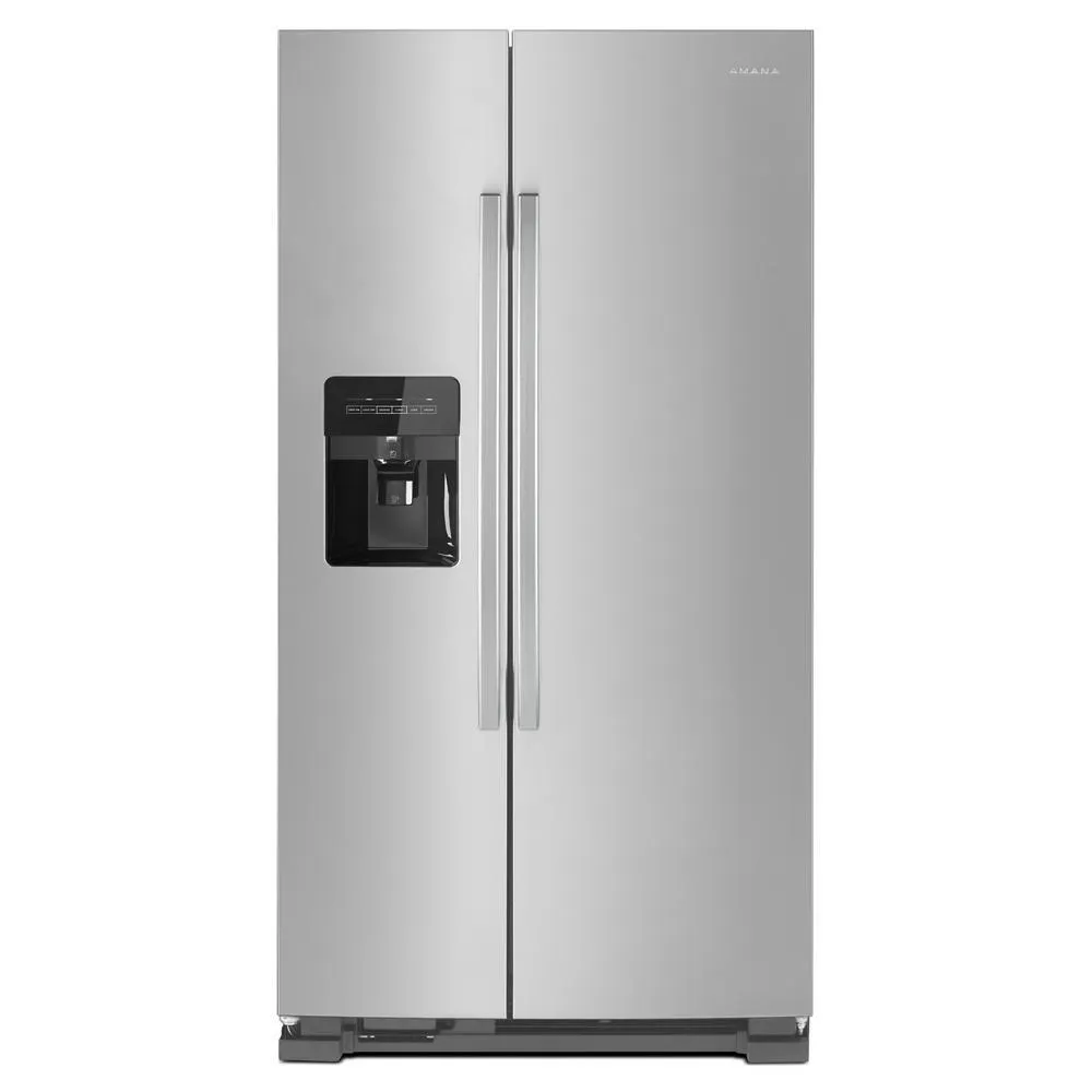 Amana ASI2575GRS 36-inch Side-by-Side Refrigerator with Dual Pad External Ice and Water Dispenser