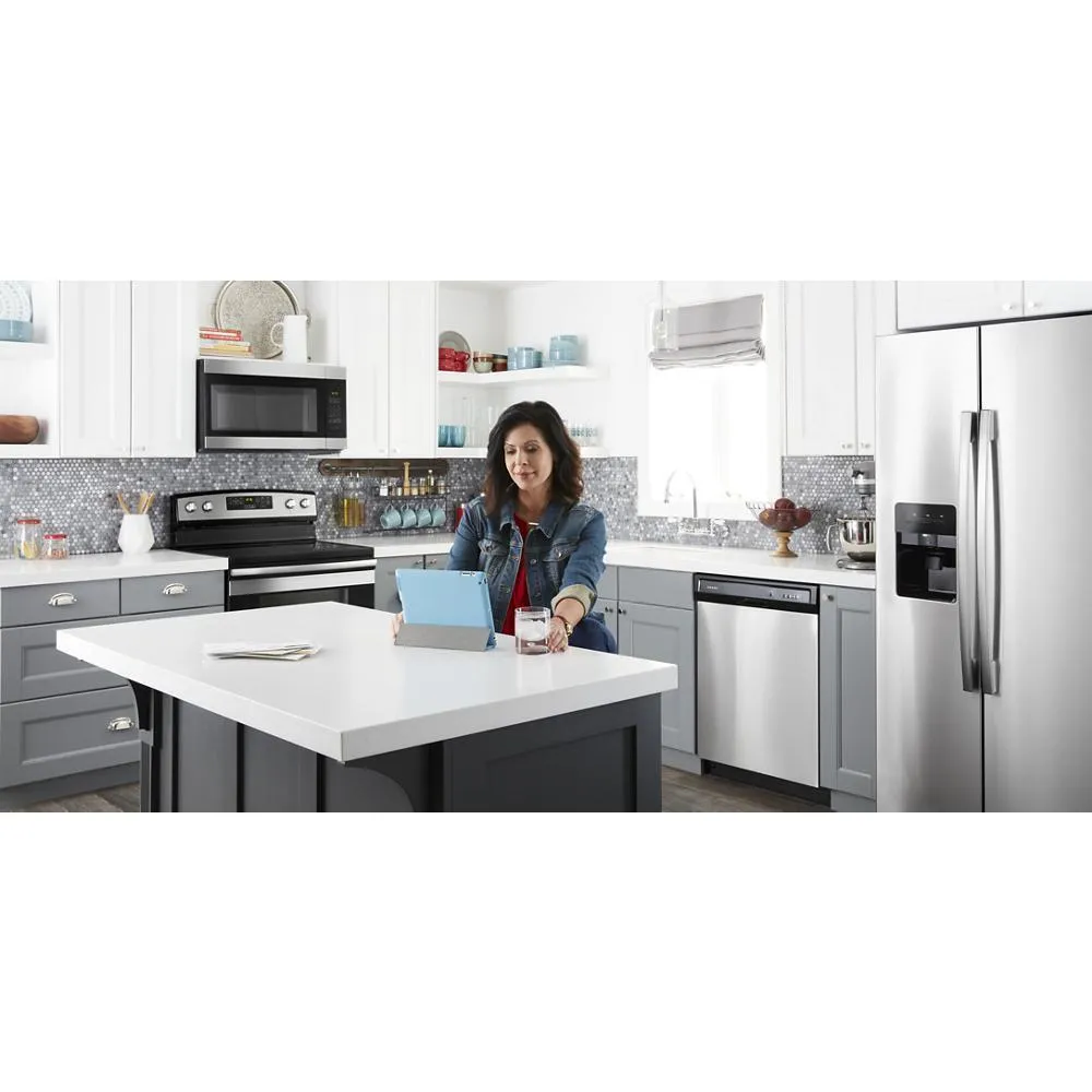 Amana ASI2575GRS 36-inch Side-by-Side Refrigerator with Dual Pad External Ice and Water Dispenser