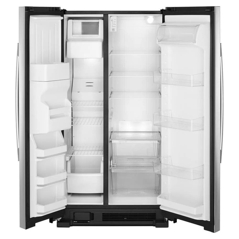 Amana ASI2575GRS 36-inch Side-by-Side Refrigerator with Dual Pad External Ice and Water Dispenser
