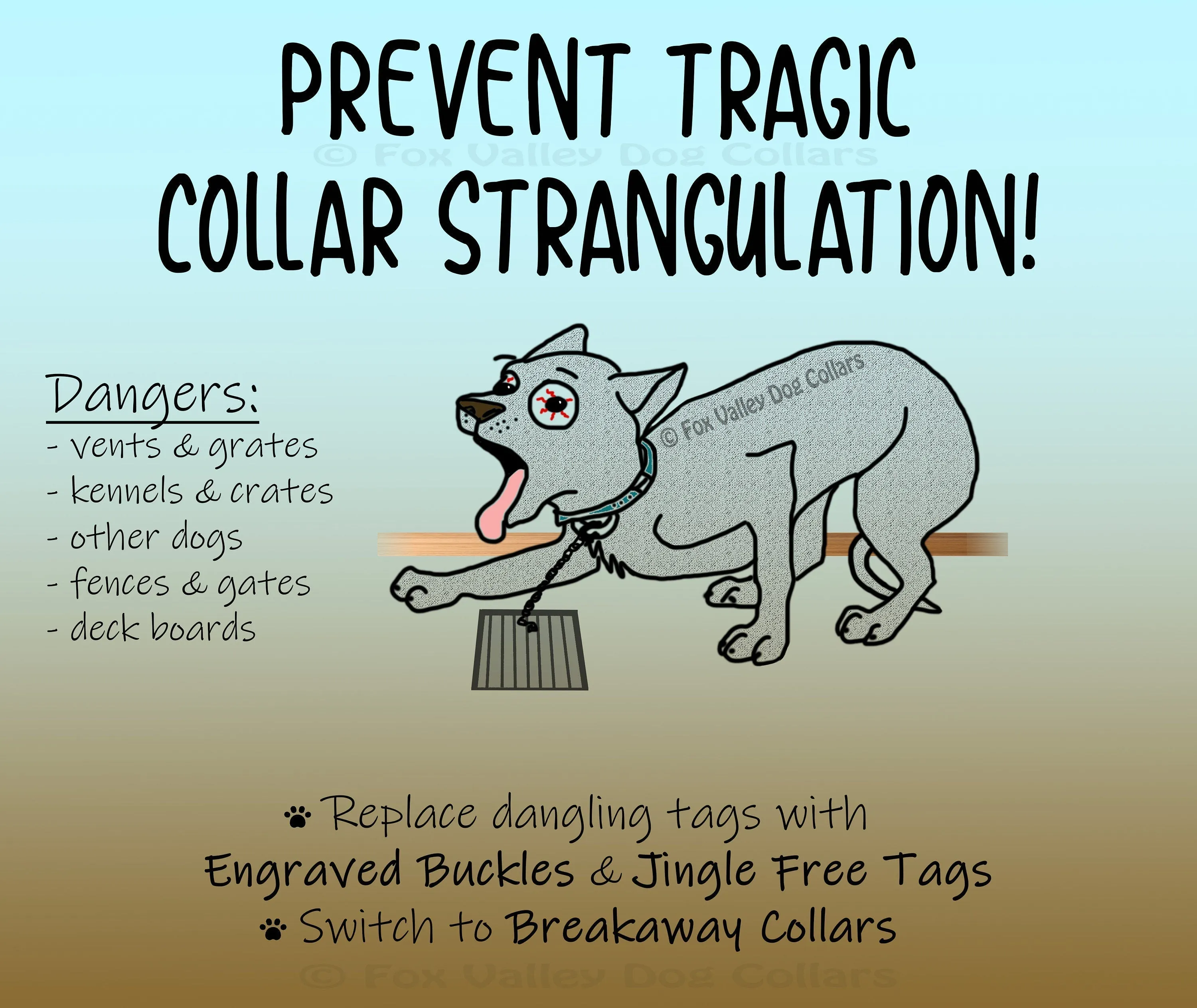 BREAKAWAY Personalized Blue or Pink "Sharks" Patterned Collar