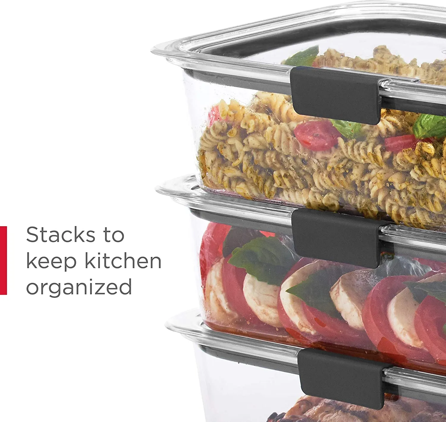 Brilliance BPA Free 44-Piece Food Storage Containers Set, Airtight, Leak-Proof, with Lids for Meal Prep, Lunch, and Leftovers