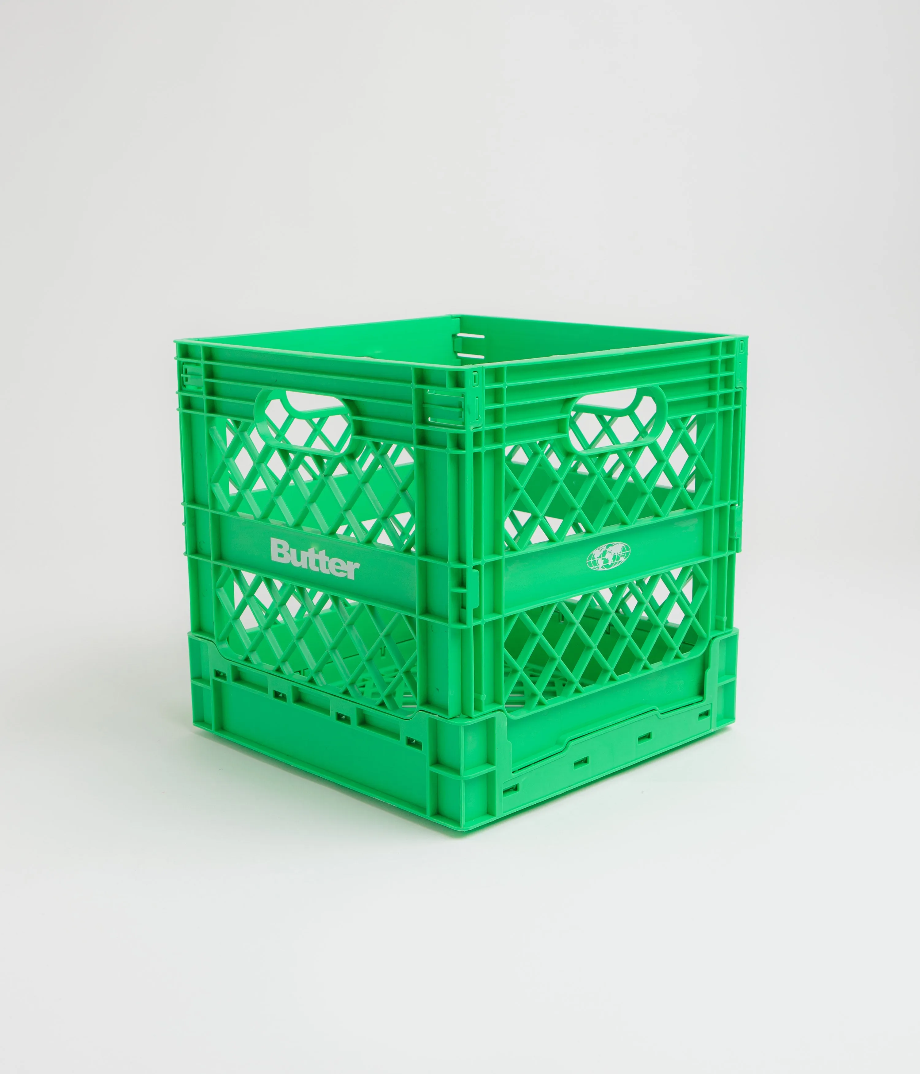 Butter Goods Collapsible Record Crate - Green