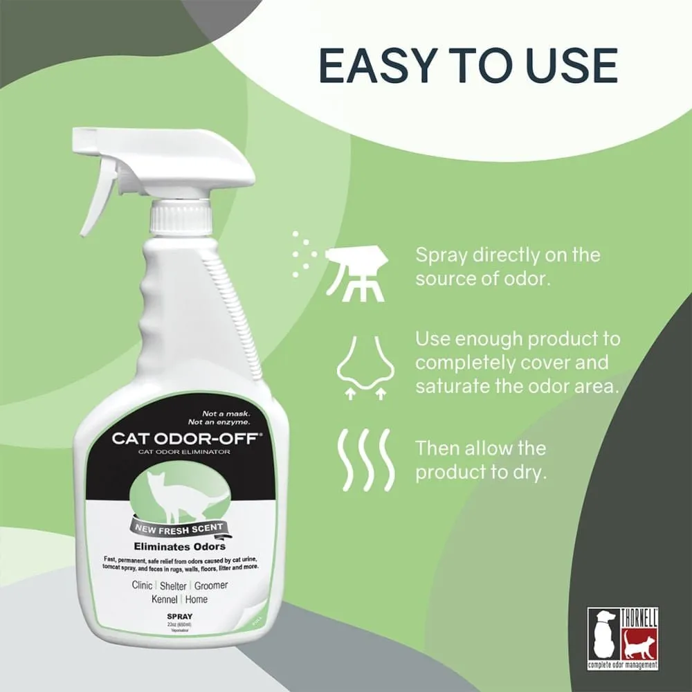 Cat Odor-Off Fresh Scent Spray, 22 fl oz