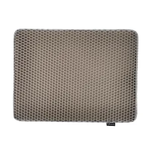 Diamentiq Grey Rectangle Mat - Cat Litter Tray Mat - 40 X 50Cm