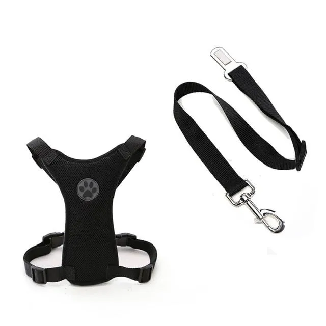 Dog Car Harness Seat Belt Restraint