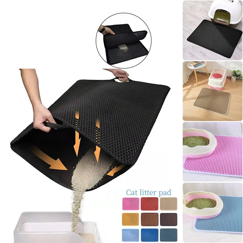Double-Layer Waterproof Cat Litter Mat