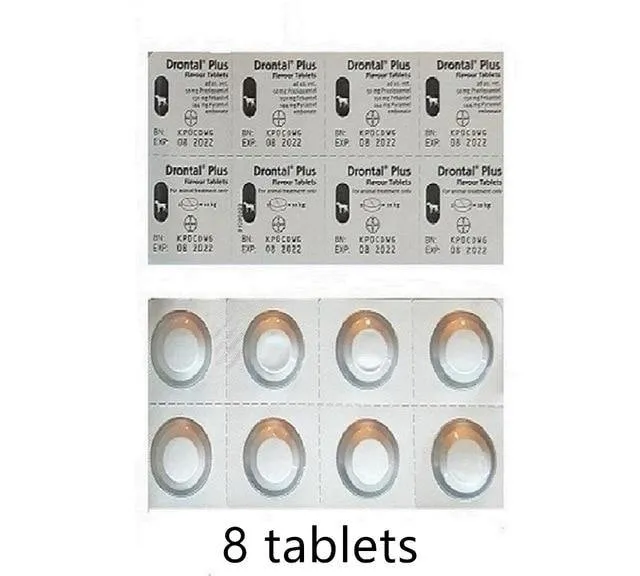 Drontal Plus For Dog 8/32/104 Tablets (Tapeworm Dewormer for Dogs)