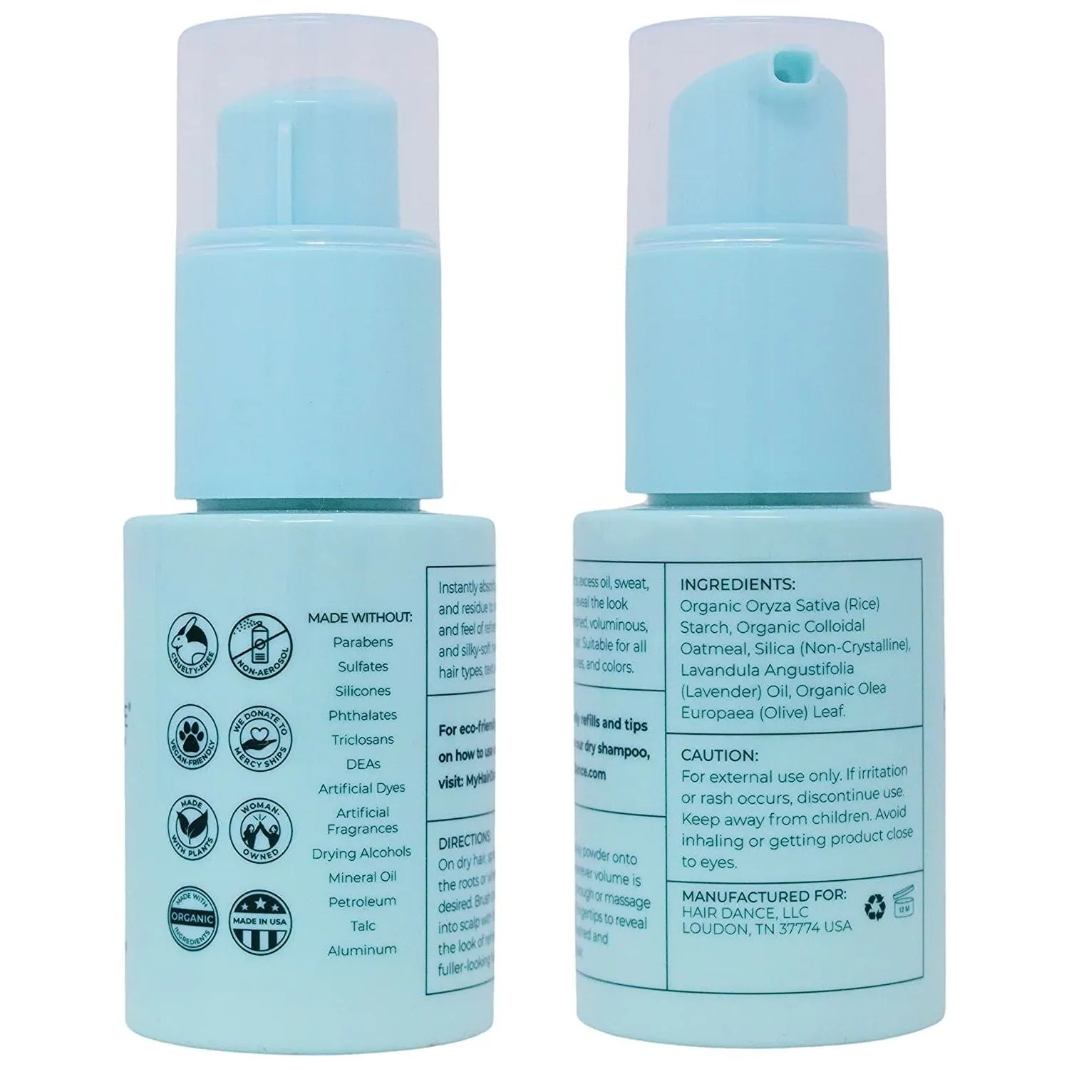 Dry Shampoo Powder | Non-Aerosol | Natural & Organic | Jumbo Size | Made in USA, No Benzene, Vegan, Cruelty Free, Talc Free | Lavender Oil Scent | 1.6 Ounce