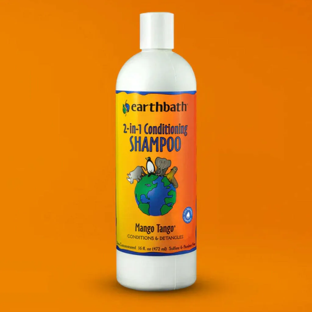Earthbath 2-in-1 Mango Tango Conditioning Shampoo for Dogs & Cats