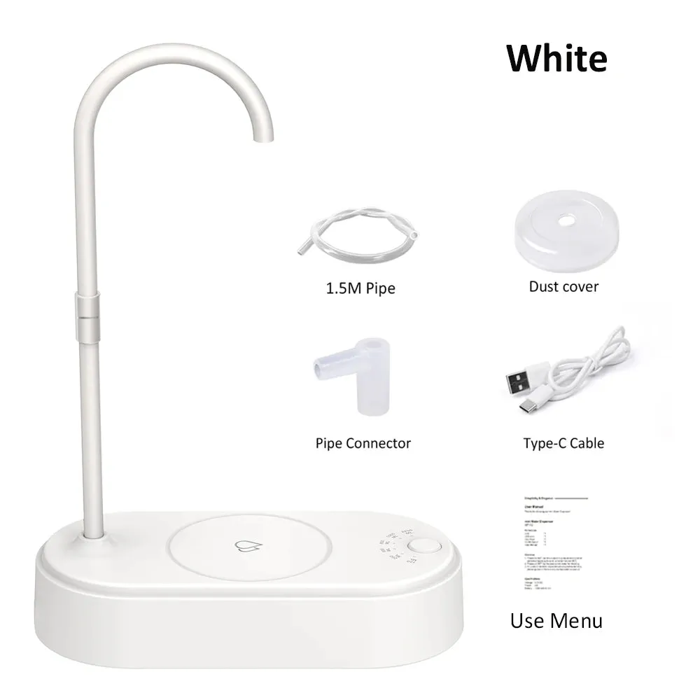 Electric Water Gallon Pump Automatic Water Bottle Dispenser Table Small Electric Drinking Pump Drainage Machine Rechargeable
