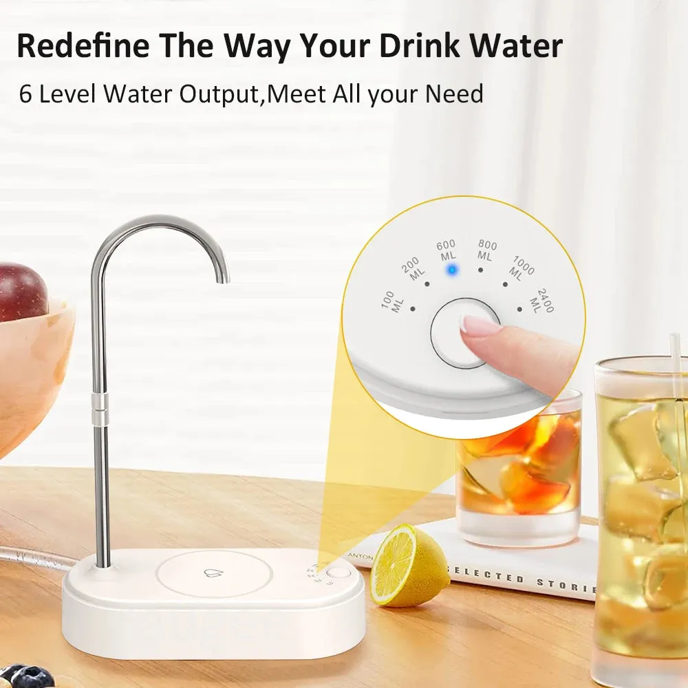 Electric Water Gallon Pump Automatic Water Bottle Dispenser Table Small Electric Drinking Pump Drainage Machine Rechargeable