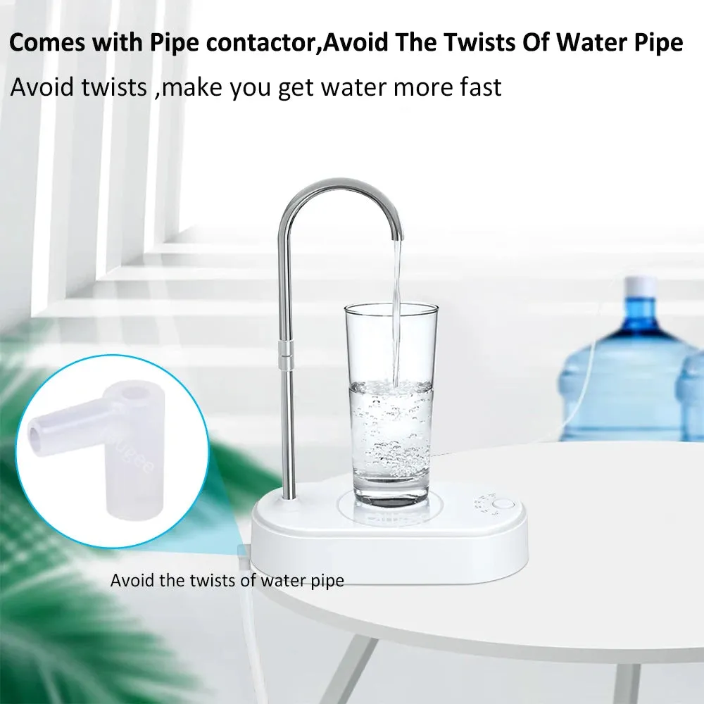Electric Water Gallon Pump Automatic Water Bottle Dispenser Table Small Electric Drinking Pump Drainage Machine Rechargeable
