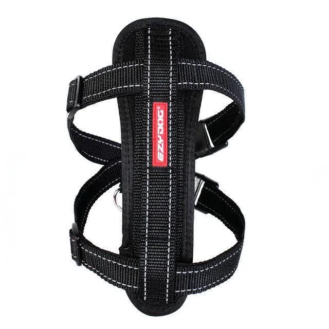 EzyDog Chest Plate Dog Harness with Car Seatbelt Attachment