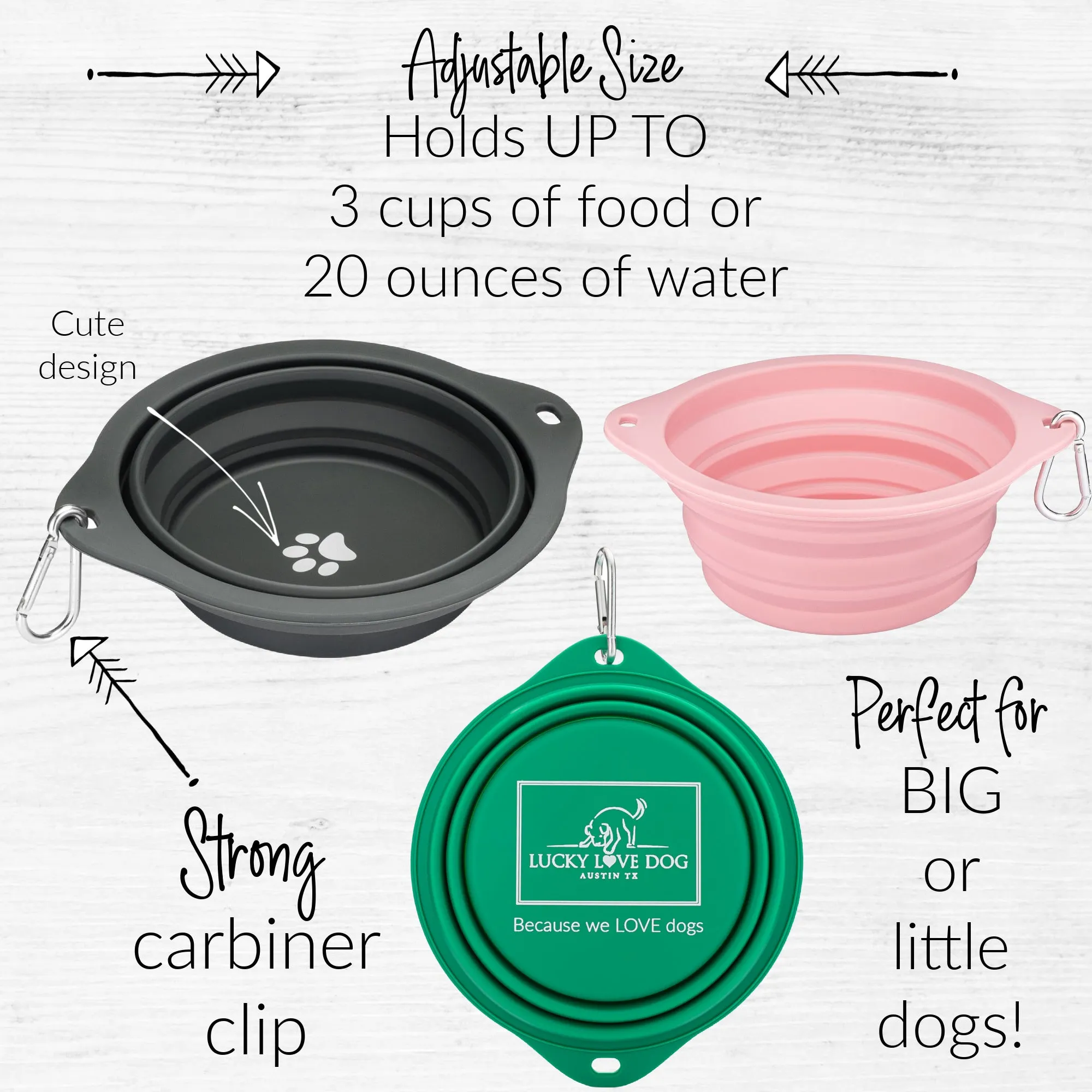 Grass Green Travel Dog Bowl