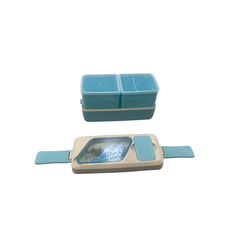 Leakproof 2-Compartments Food Container With Cutlery Id-109