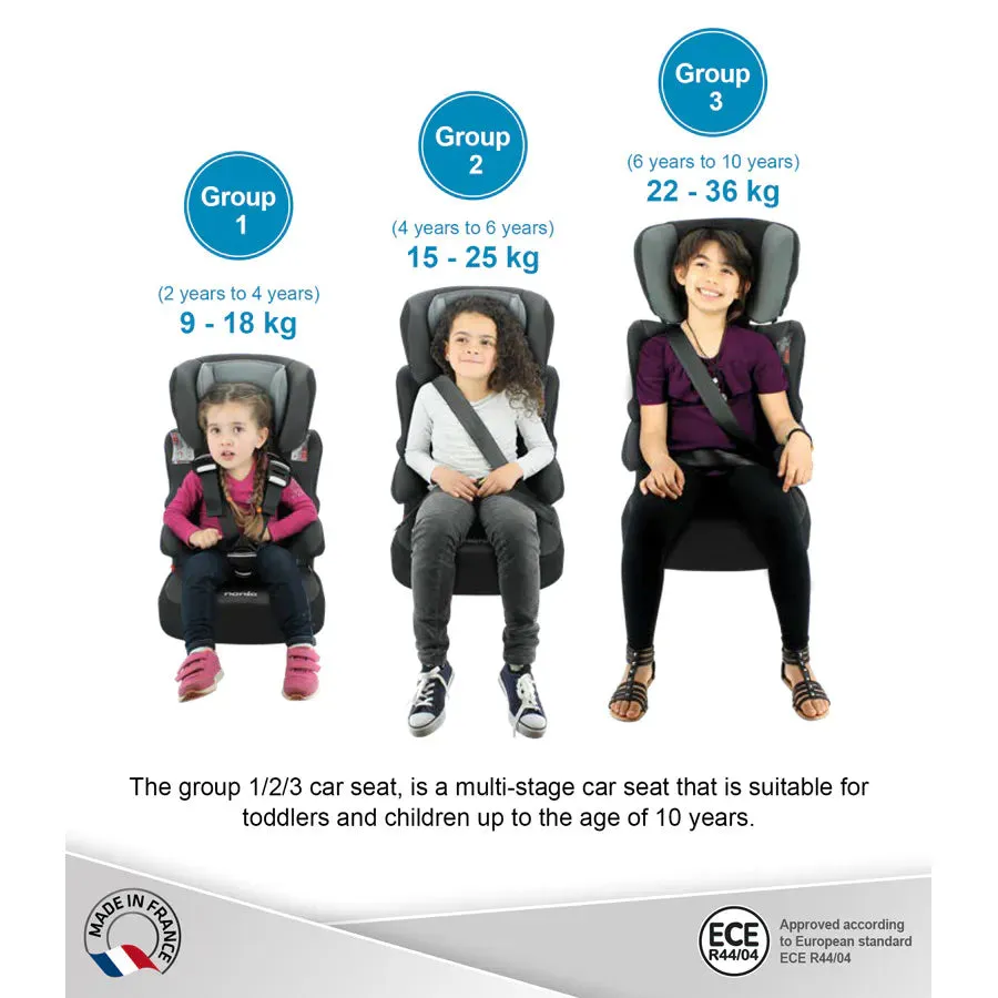 Nania Beline Carseat For Group 1/2/3 (Bordeau)
