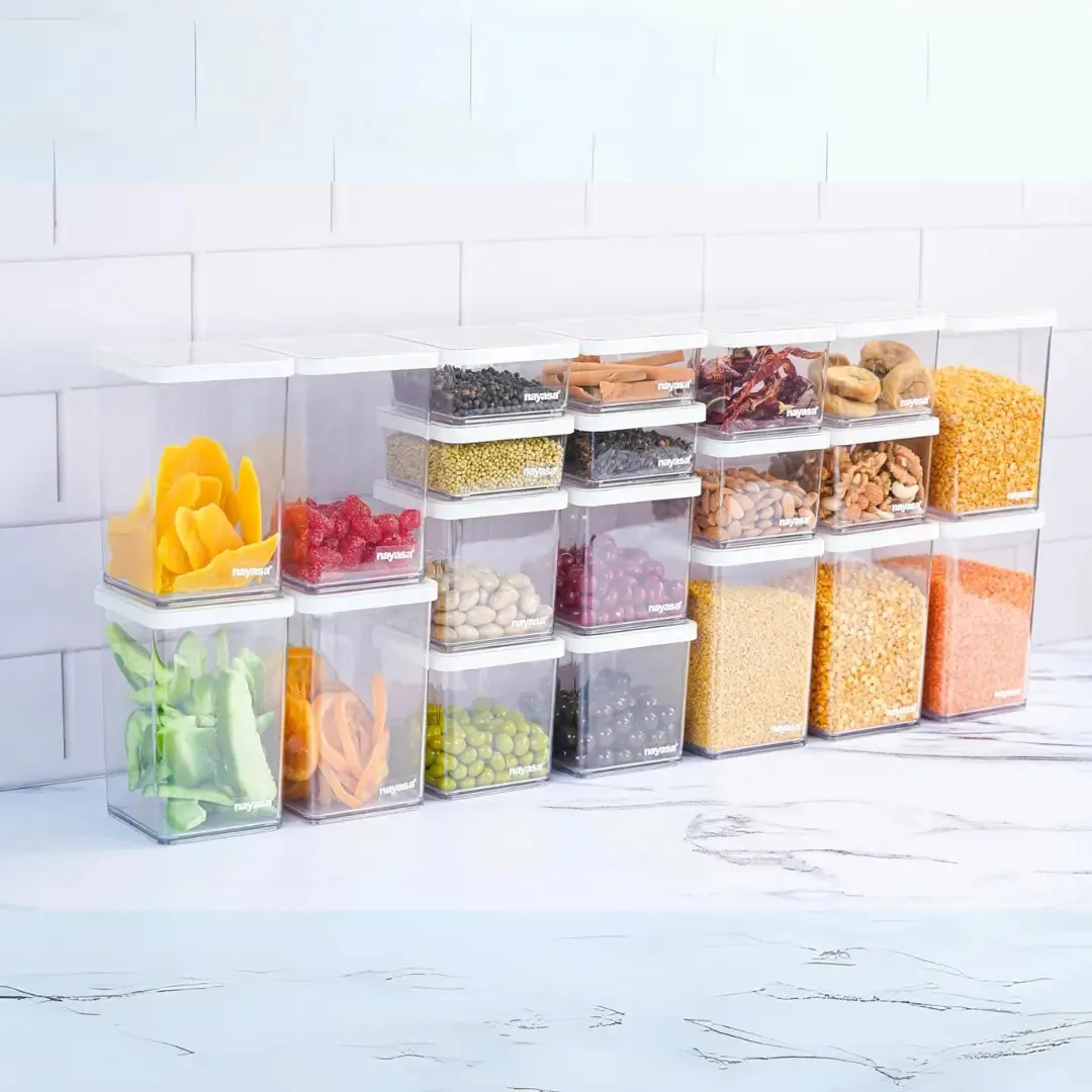 Nikola Modern Clear Storage Containers (500ML) Set of 2