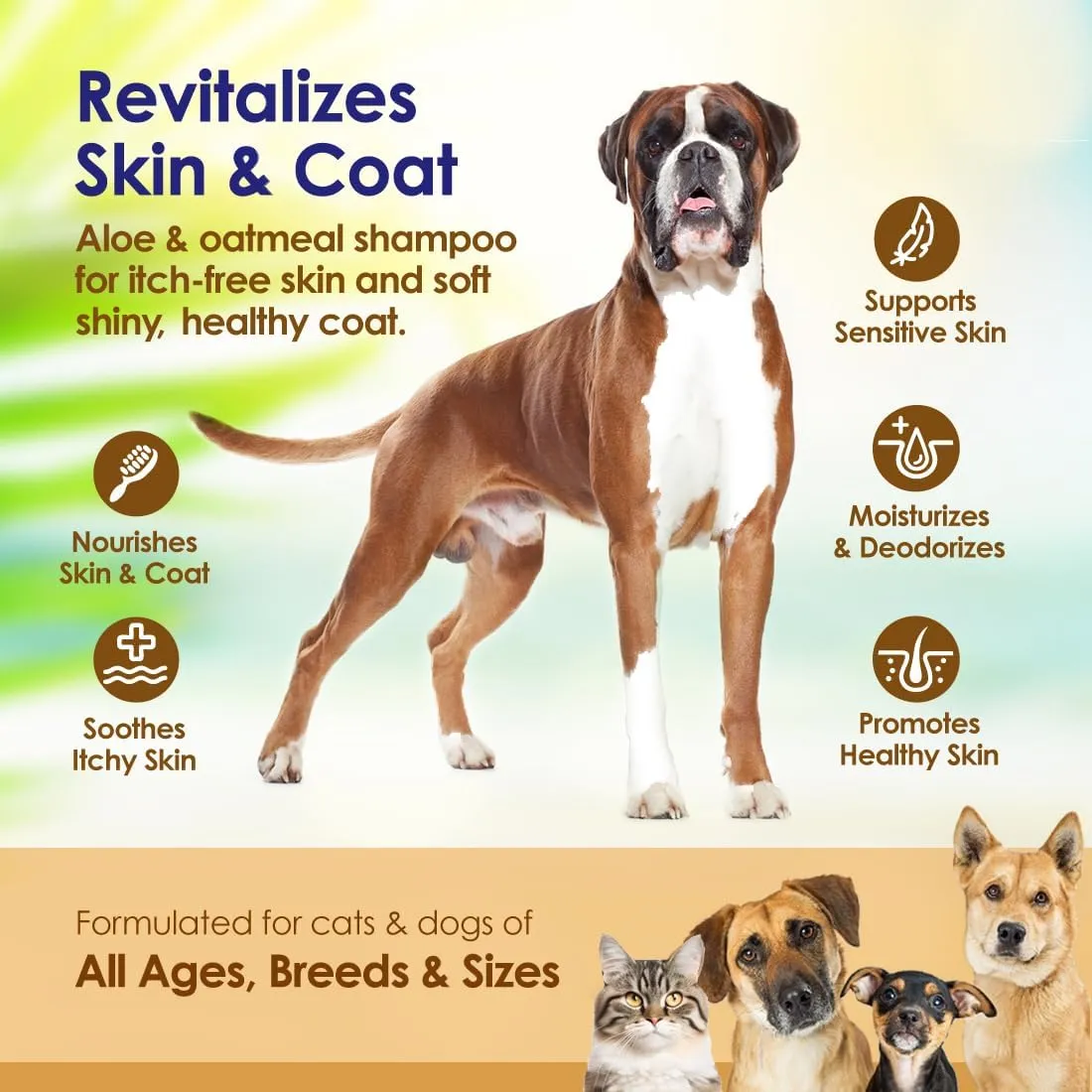 Oatmeal And Aloe Shampoo For Dogs - 16oz