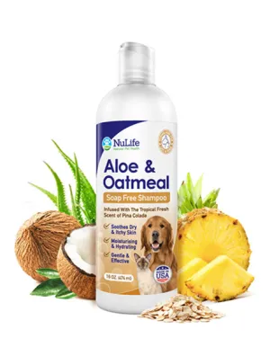 Oatmeal And Aloe Shampoo For Dogs - 16oz