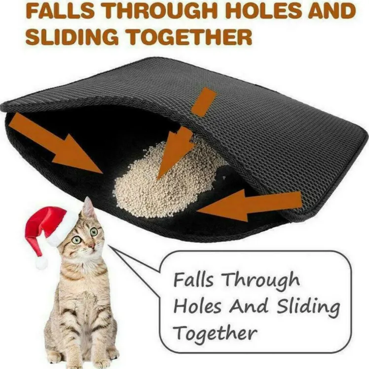 Pet Cat Double Layer Cat Litter Mat
