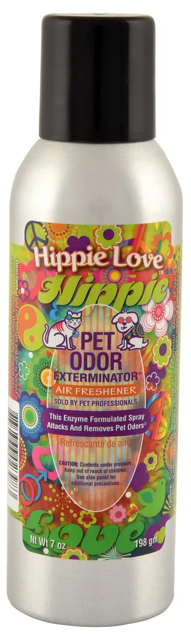 Pet Odor Exterminator Air Freshener Spray, Hippie Love, 7 oz