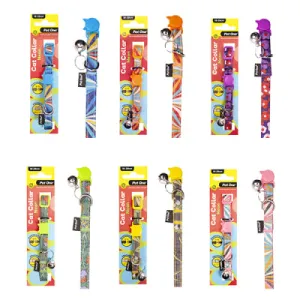 Pet One Cat Collar Nylon 18-28cm 10mm Neon Yellow