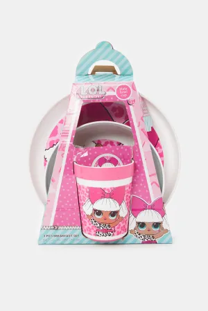Pink LOL Breakfast Set (3 Piece)