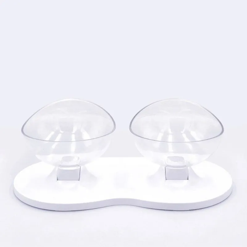 Plastic Cat Feeder with Anti-Slip Base