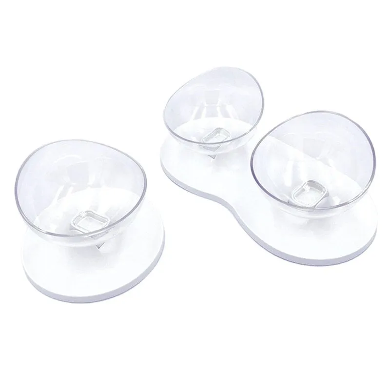 Plastic Cat Feeder with Anti-Slip Base