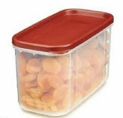 Rubbermaid 2168229 Racer Red 10 Cup Dry Food Plastic Storage Containers - Quantity of 6