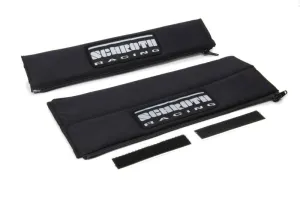 Schroth Harness Pads - 2" Wide - Black w/ Silver Patch