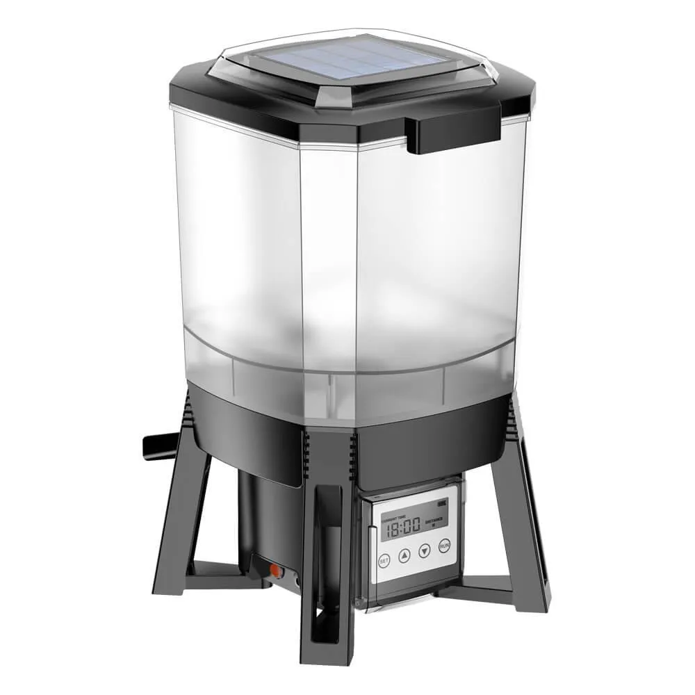 Solar Powered Automatic Pond Fish Food Feeder SFF-1