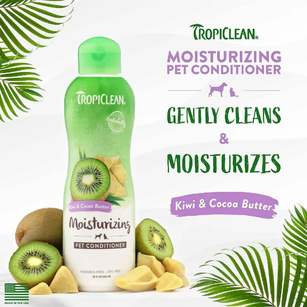 Tropiclean Kiwi & Cocoa Butter Moisturizing Conditioner for Pets (20 oz)
