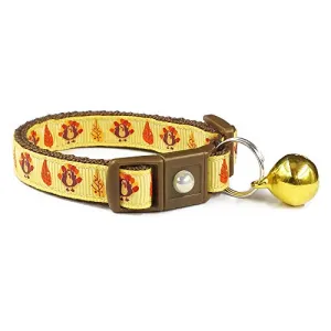 Turkeys Thanksgiving Cat Collar