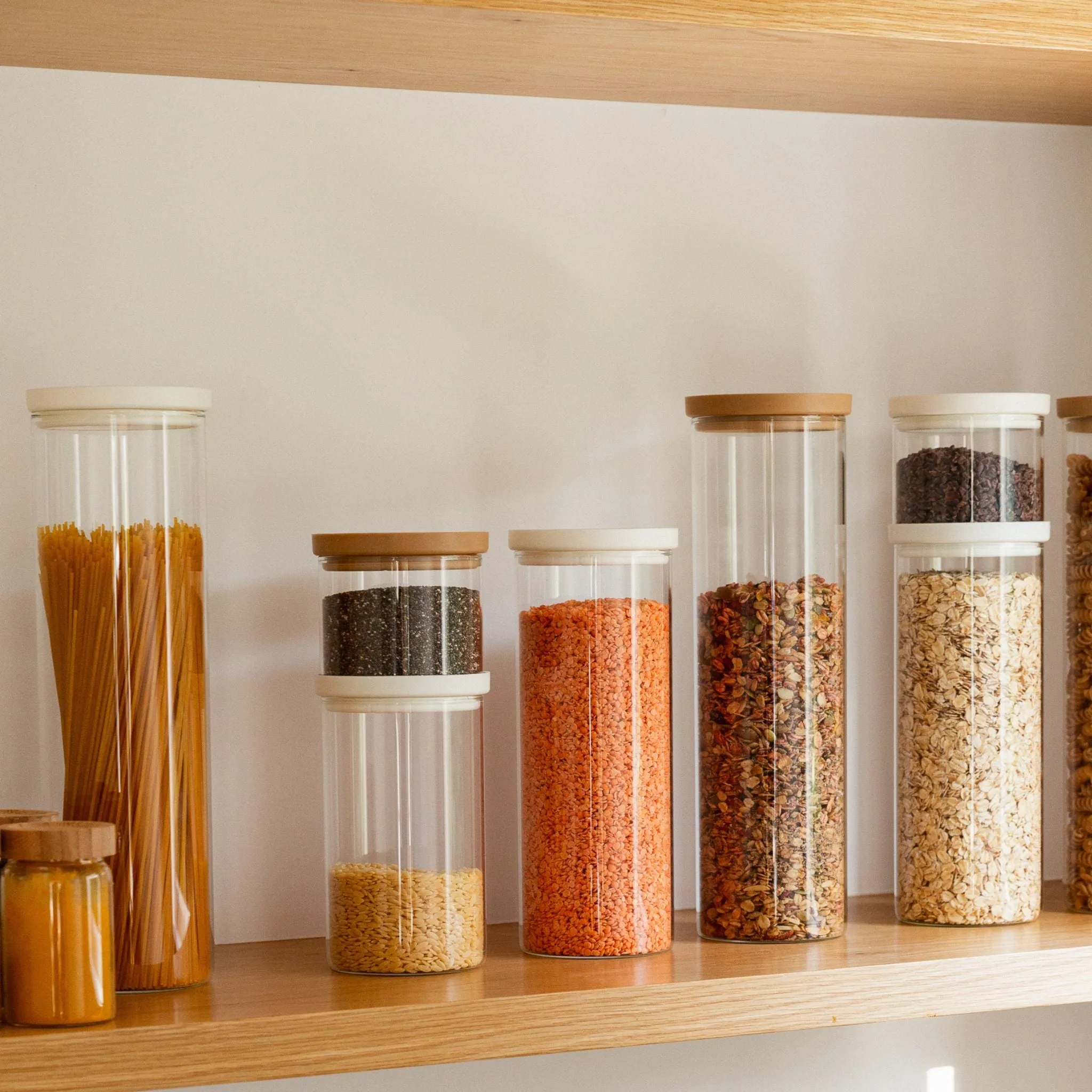 Wategos Glass Pantry Jar | Oat Milk 2000ml