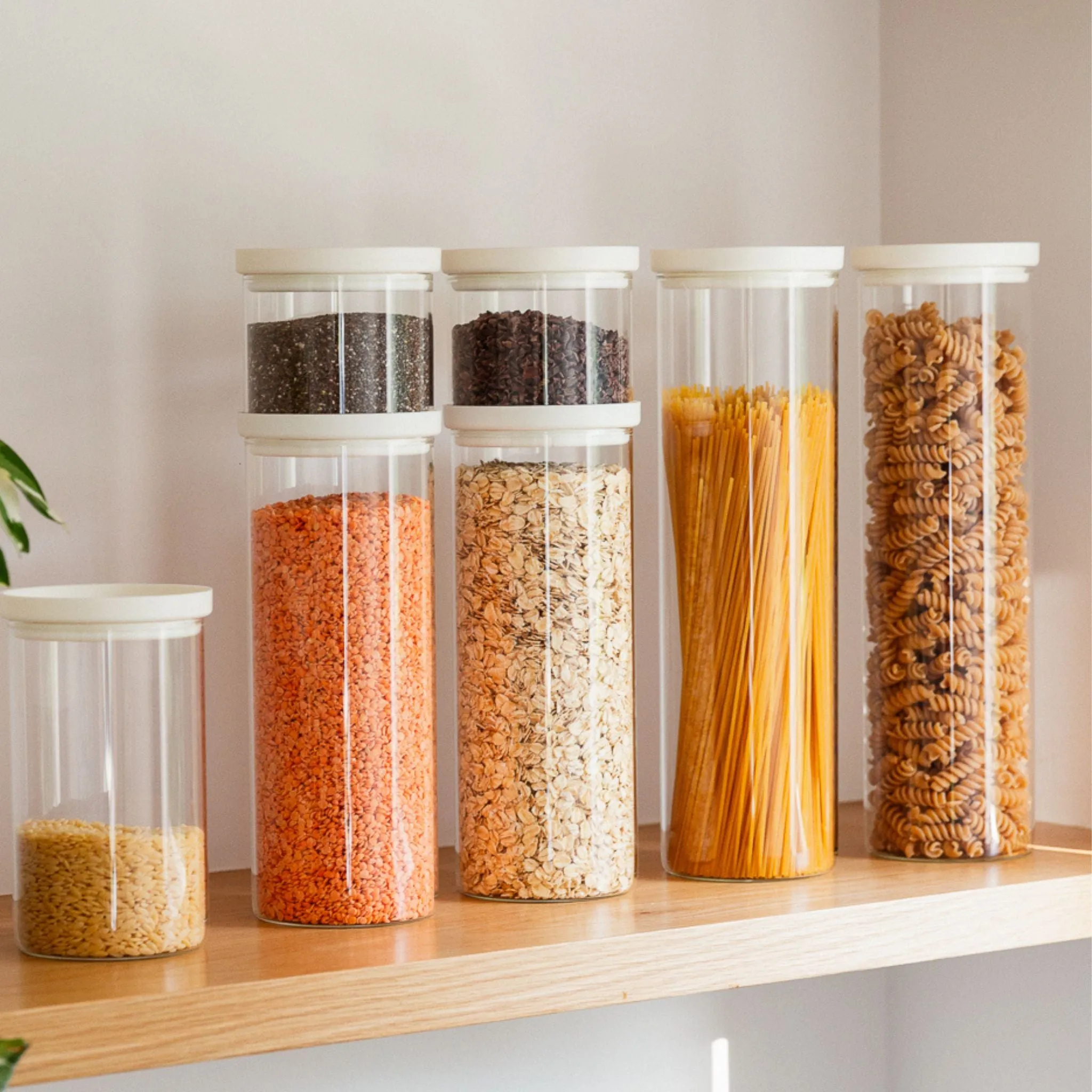 Wategos Glass Pantry Jar | Oat Milk 2000ml