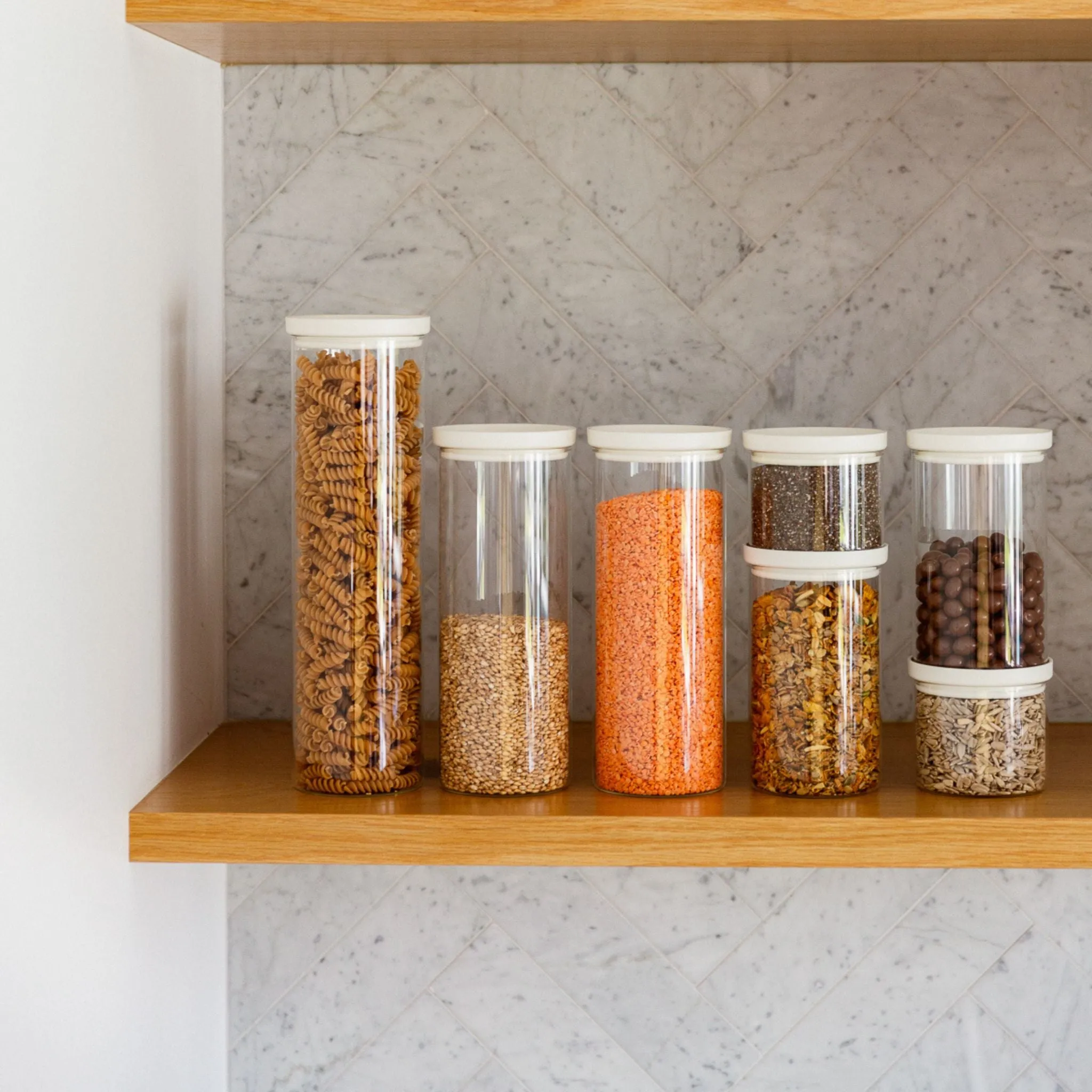 Wategos Glass Pantry Jar | Oat Milk 2000ml