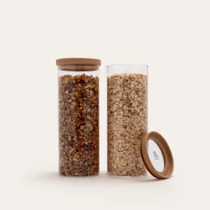 Wategos Glass Pantry Jars 2pk | Praline 1500ml
