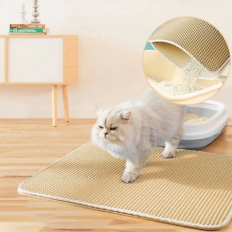 Waterproof Double-Layer Cat Litter Trapping Mat