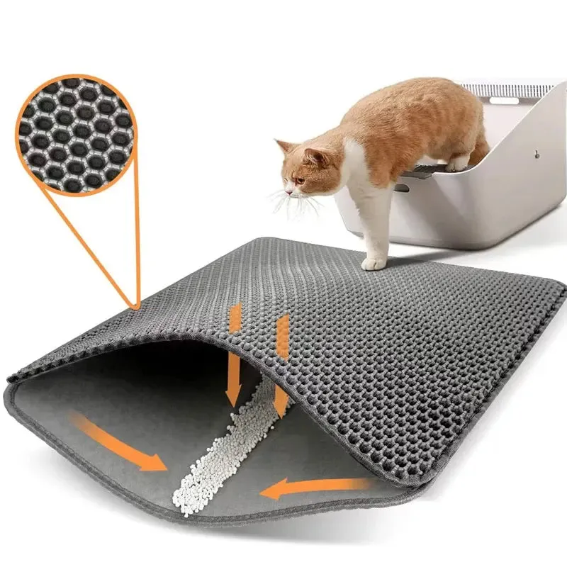 Waterproof Double-Layer Cat Litter Trapping Mat