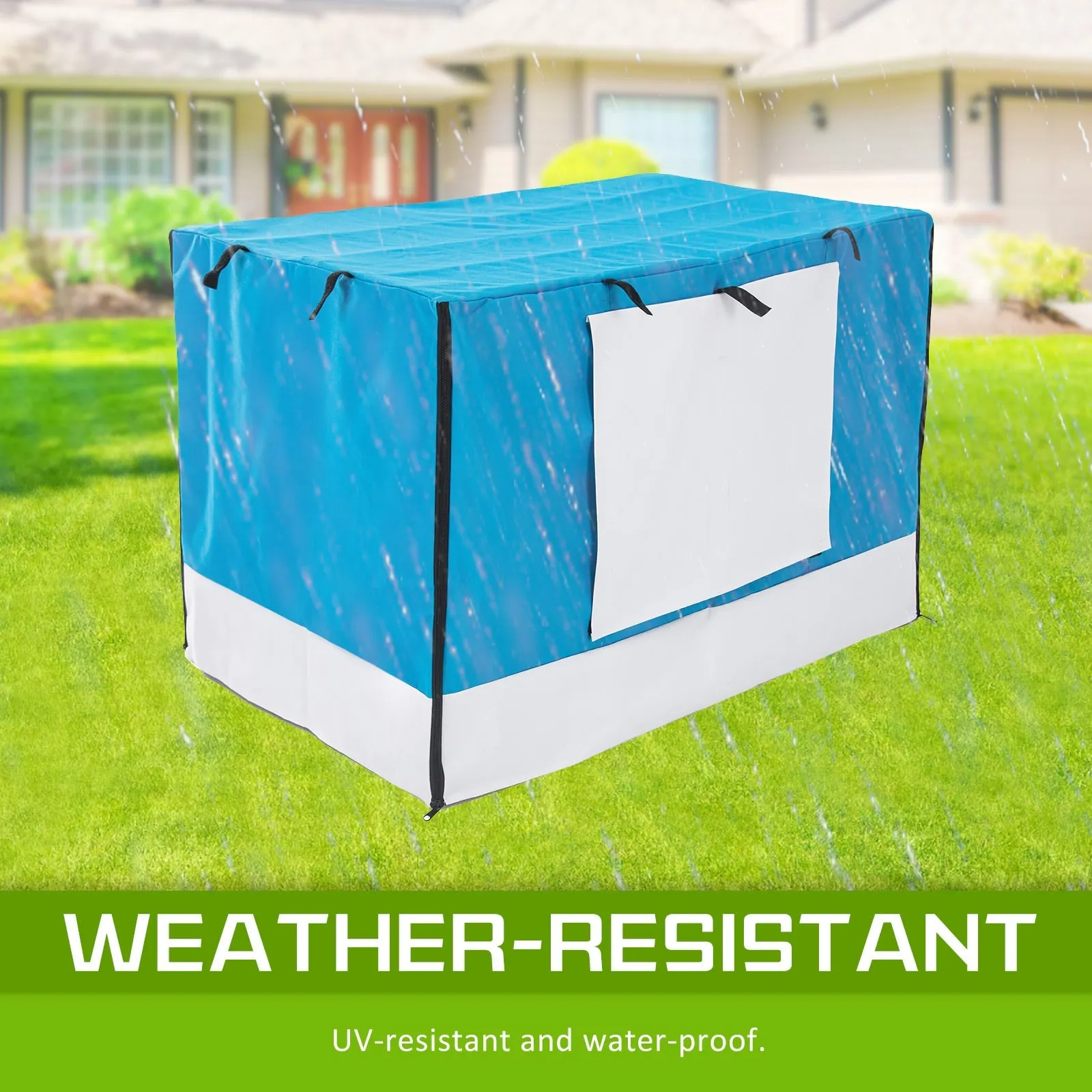 Wire Dog Cage Crate Cover Enclosure 24in - Blue