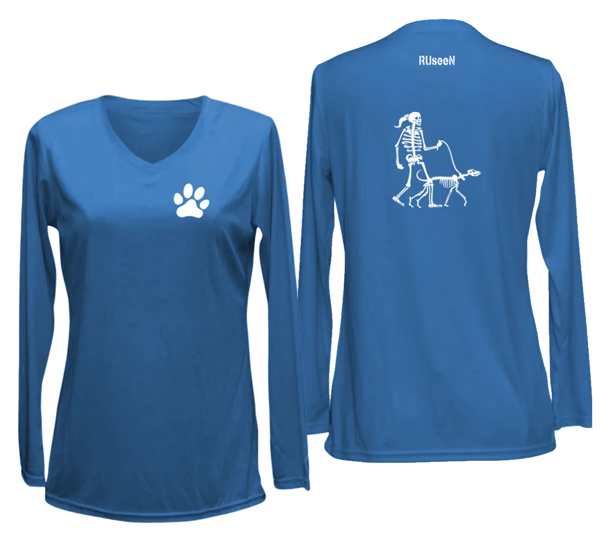 Women's Reflective Long Sleeve Shirt - Dog